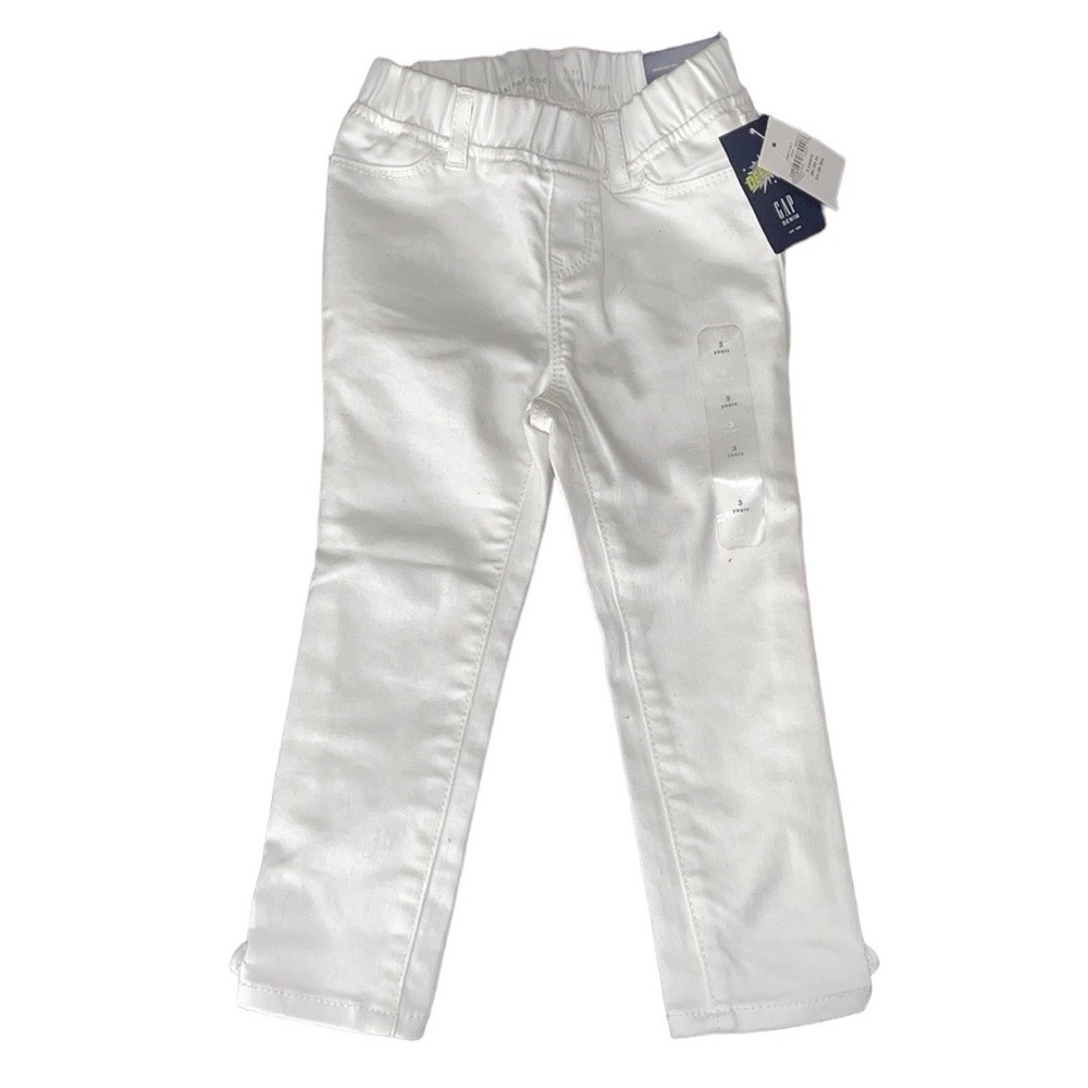 Gap High Stretch Toddler White Pull-On Jeggings